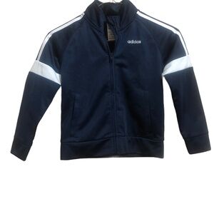 Adidas Navy Blue and White Jacket